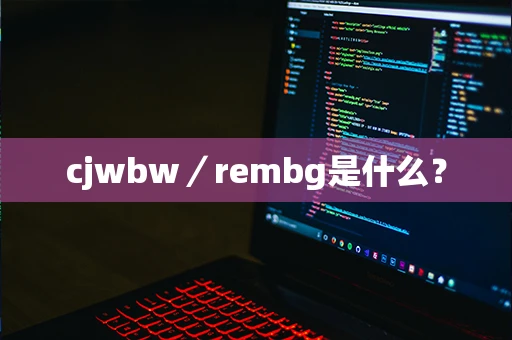 cjwbw／rembg是什么？