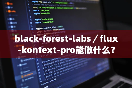 black-forest-labs／flux-kontext-pro能做什么？