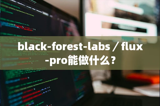 black-forest-labs／flux-pro能做什么？