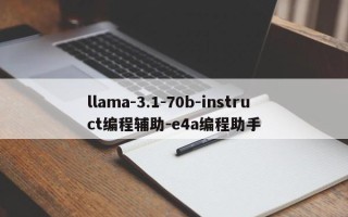 llama-3.1-70b-instruct编程辅助-e4a编程助手