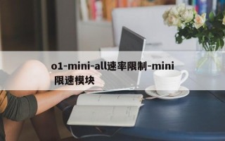 o1-mini-all速率限制-mini 限速模块